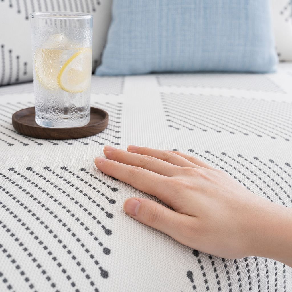 Nonslip Ice Silk Cool Summer Sofa Cushion Cover Towel