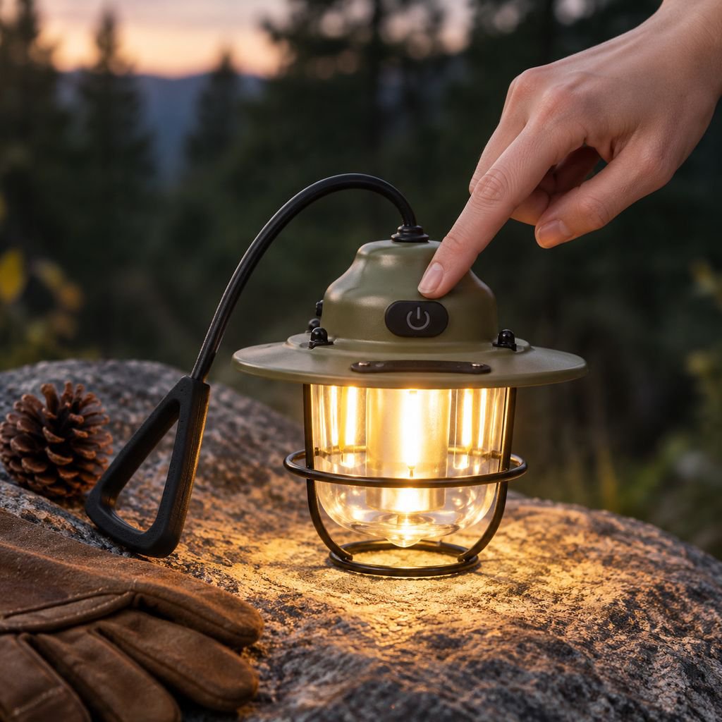 Detailansicht der Kiefernzapfen-Design Lampe