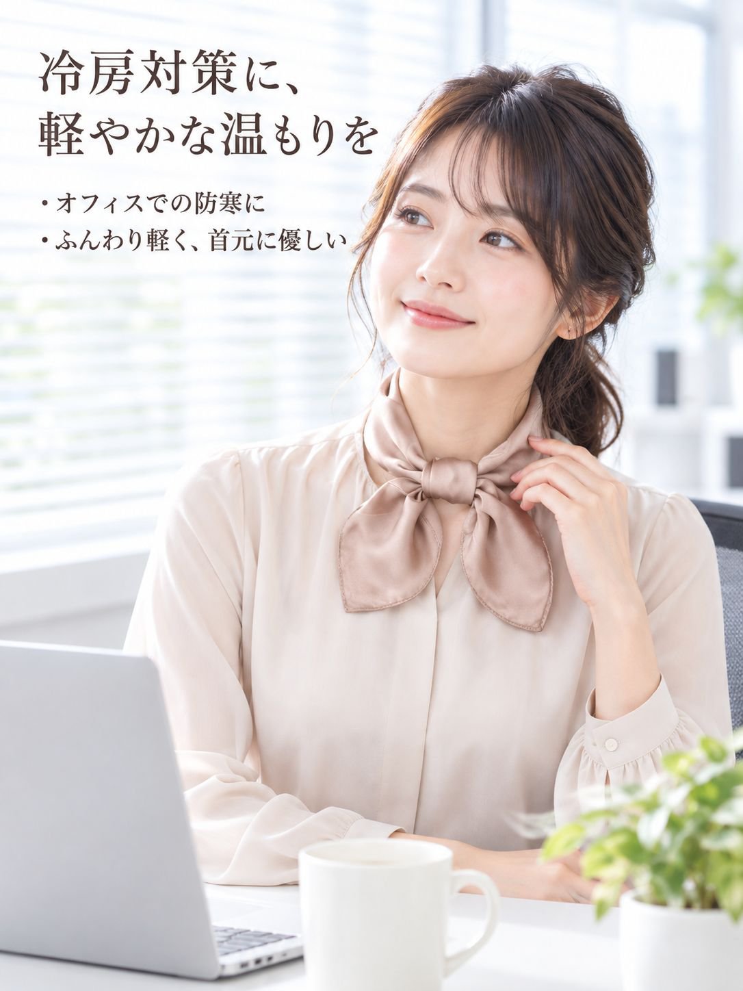 無地サテンレディーススカーフ
