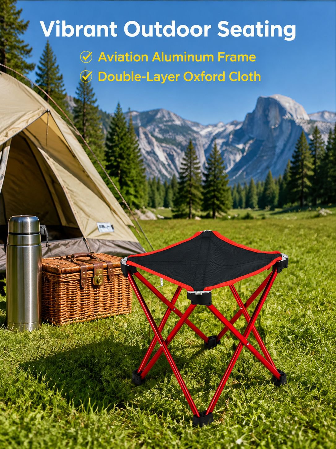 Mini outdoor folding stool