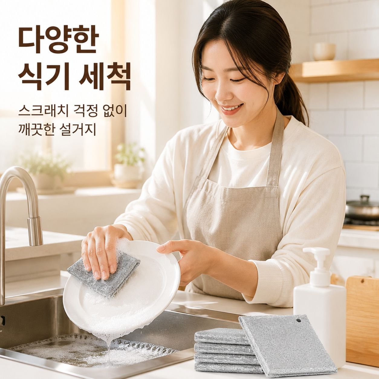 주방용 철망 행주