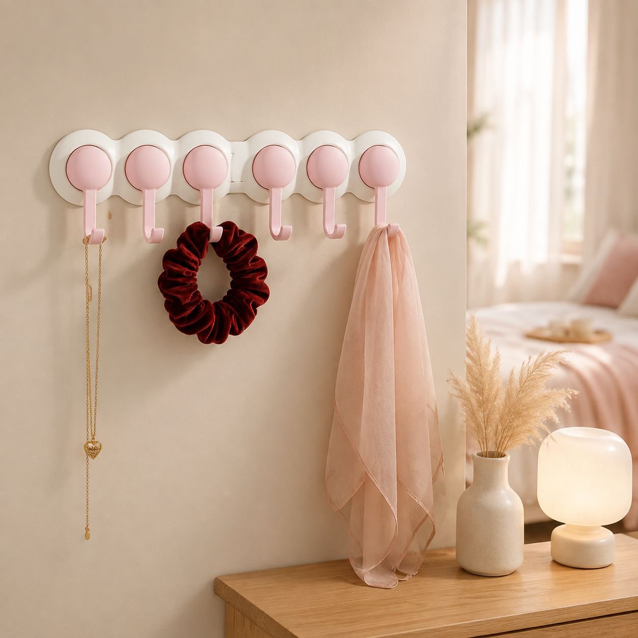 Stylish corner hooks for kitchen utensils