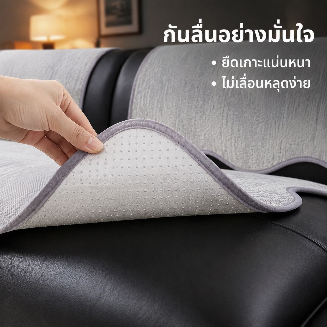 ปลอกเบาะรองนั่งโซฟากันลื่นรุ่นใหม่