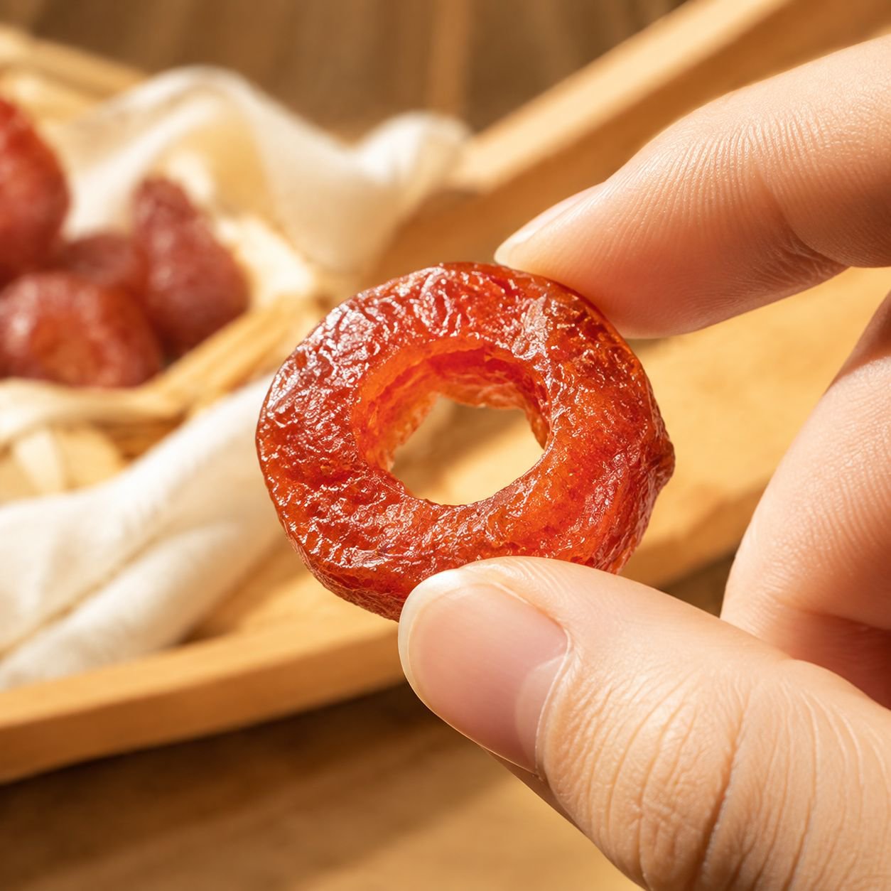 속이 빈 즉석 홍과 절임 - 맛있고 건강한 혈중 지질 관리 간식