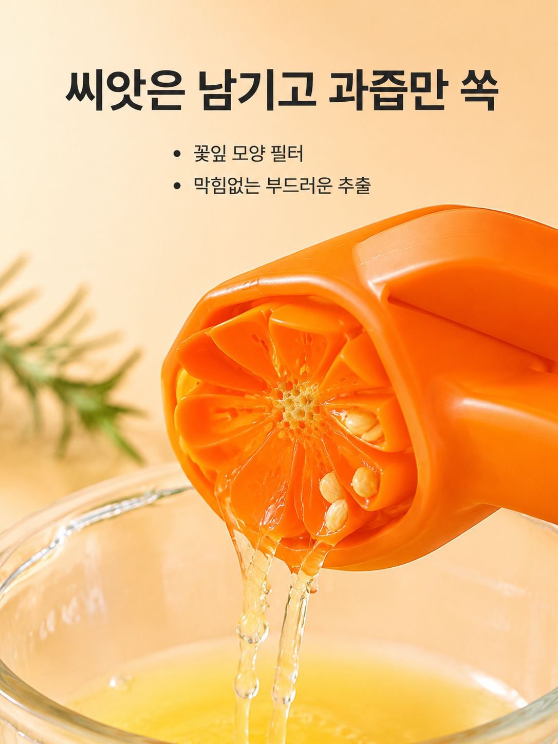 수동 레몬 착즙기