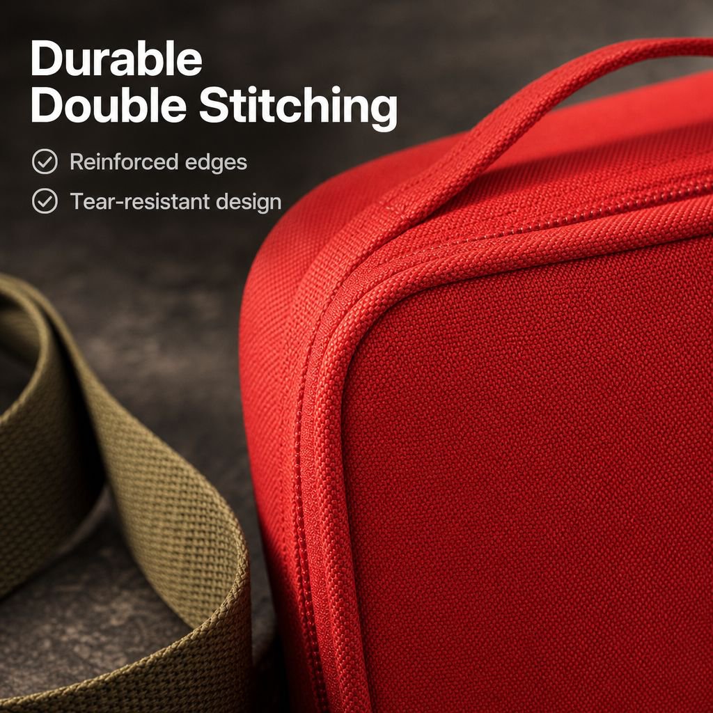 Portable Travel Medicine Organizer Bag, Large Capacity Family First Aid Kit