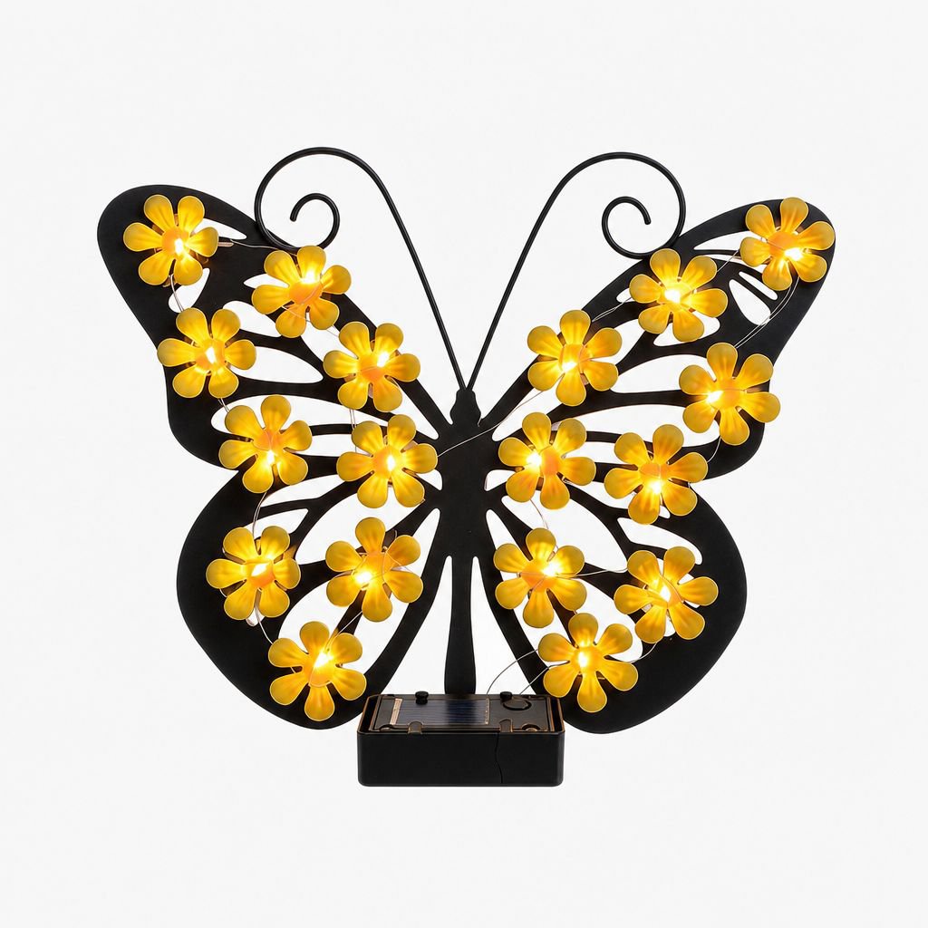 Durable Solar Butterfly Garden Wall Light
