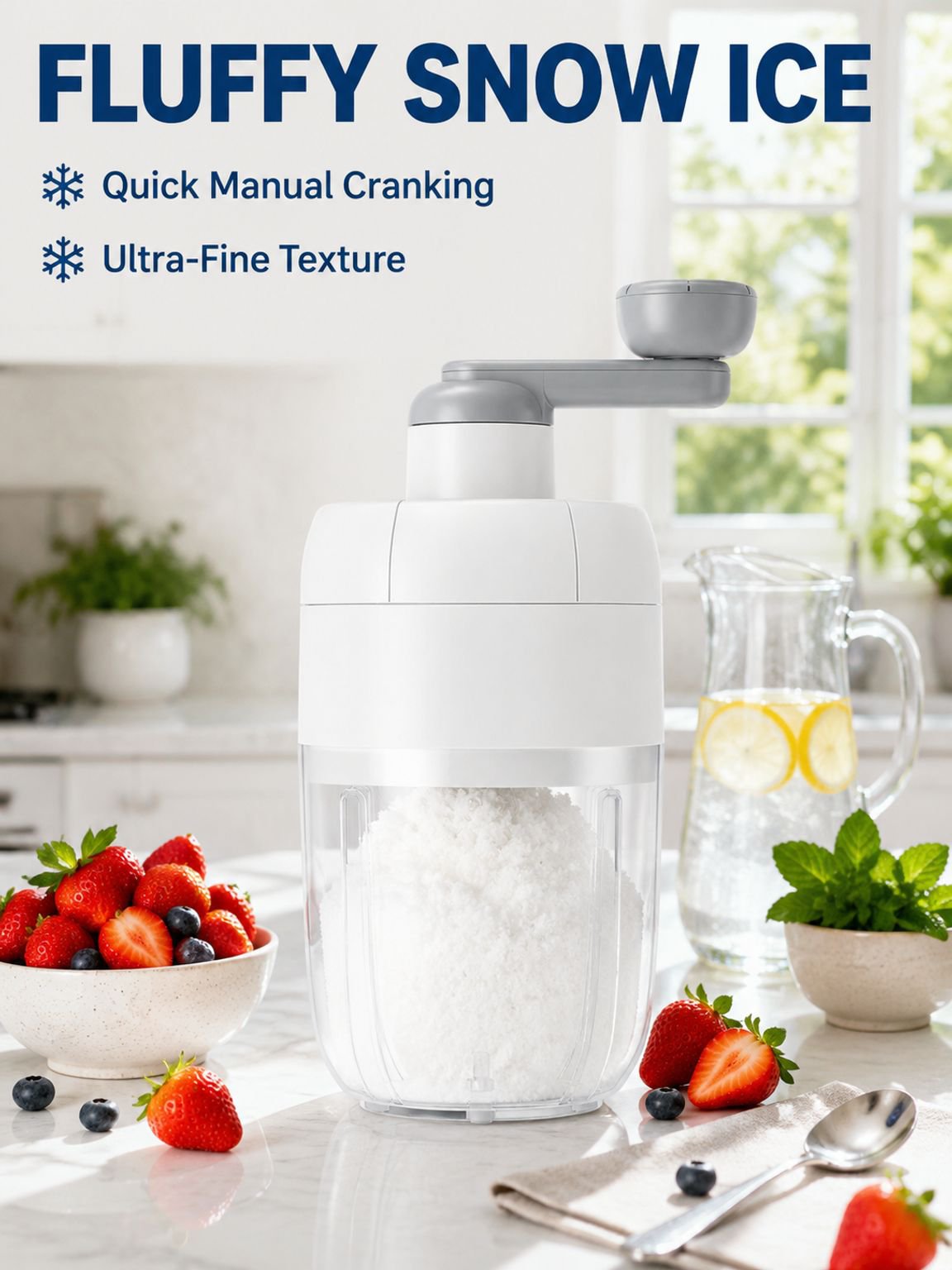 Home Shaved Ice Machine Ice Box Home Home Sealed Ice Without Spilling NonSlip Foot Pads