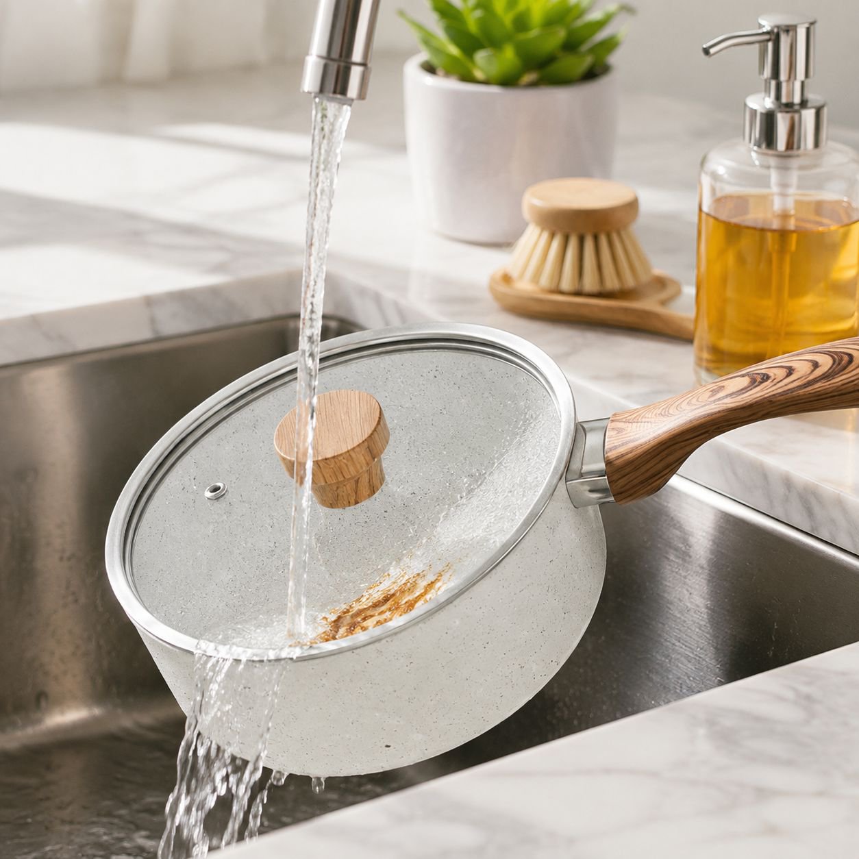 Household wheat stone nonstick pan frying pan pan pan milk pan snow pan soaking pan