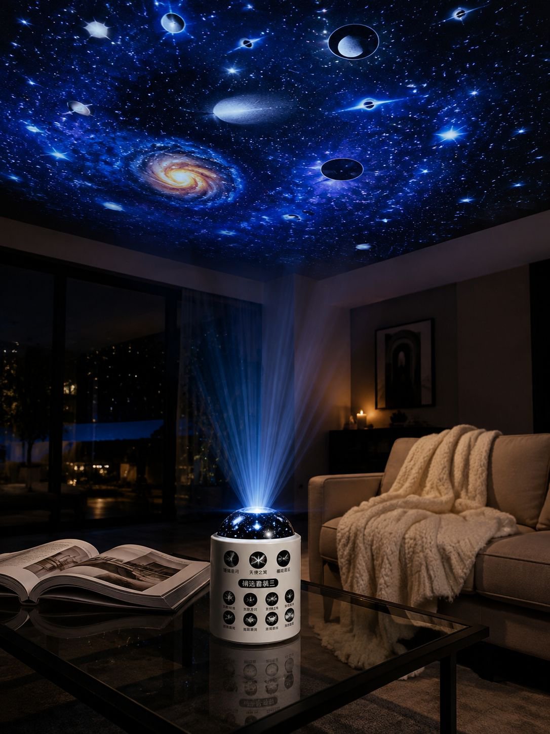 Lampe d'ambiance étoilée USB, installation facile, veilleuse cadeau idéale