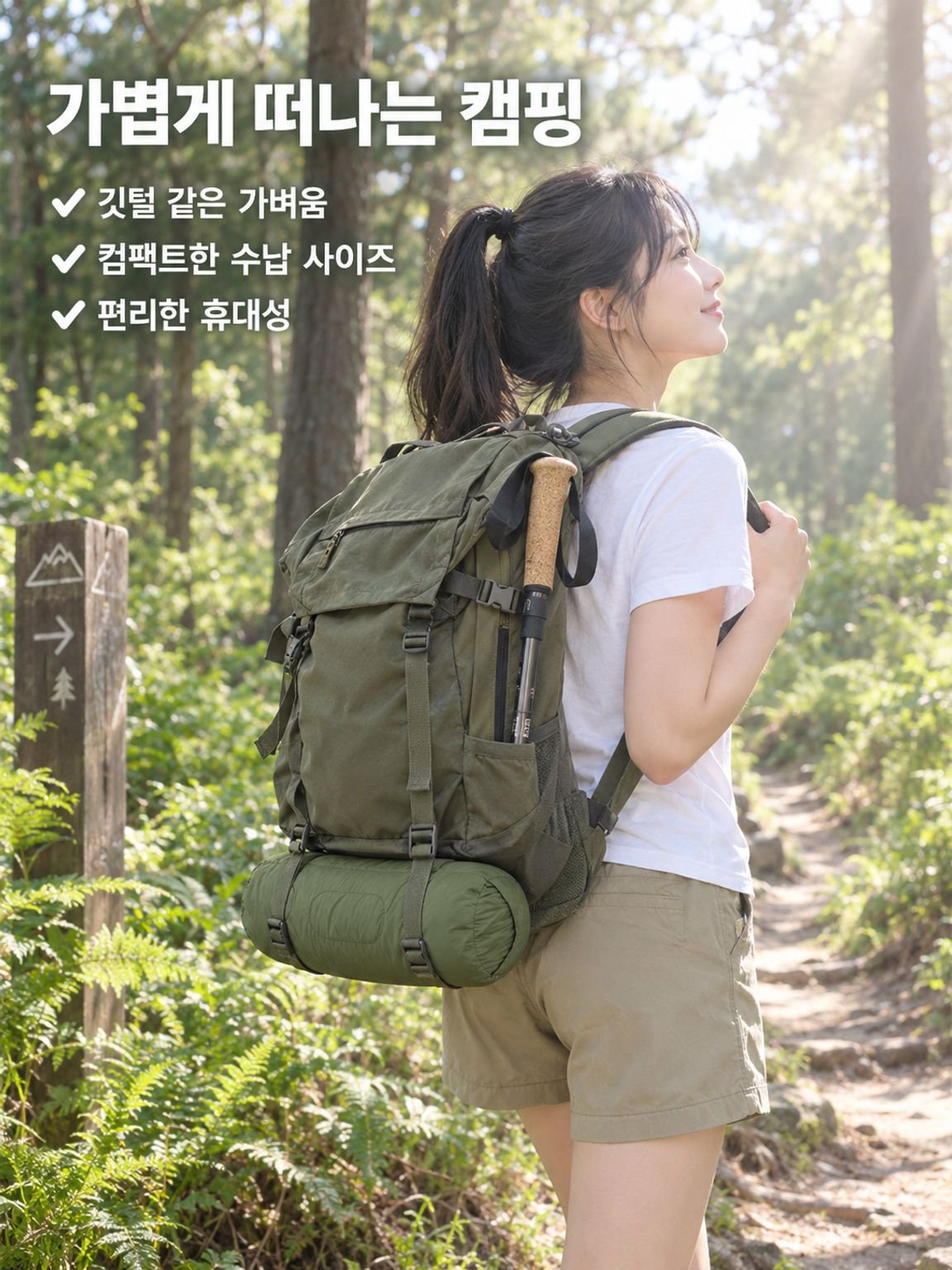 여름 캠핑 전용 야외 후드 봉투형 침낭 휴식 침낭