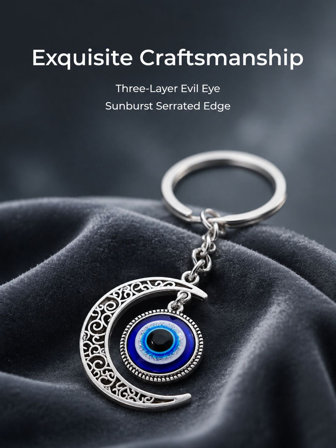 Moon Bodyguard Keychain Swivel Blessing Car Decoration Lucky