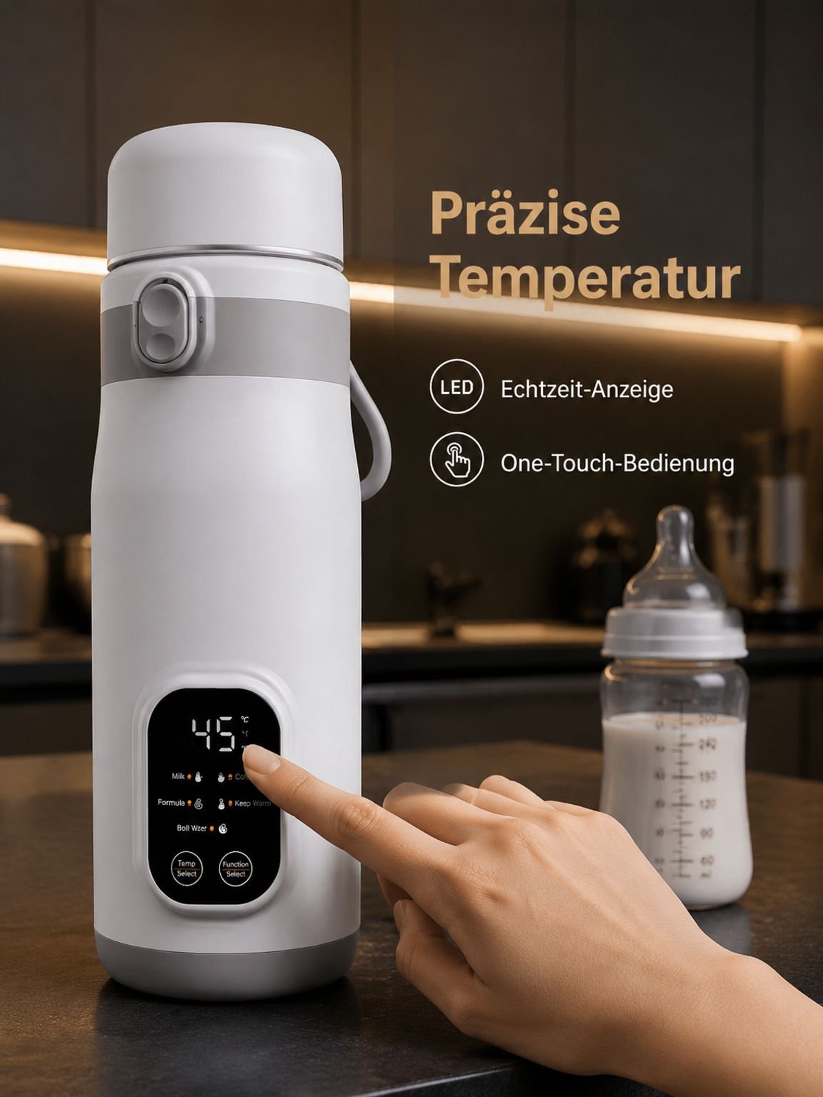 Neuer, intelligenter, tragbarer Wasserkocher mit konstanter Temperatur, geeignet für den Einsatz im 