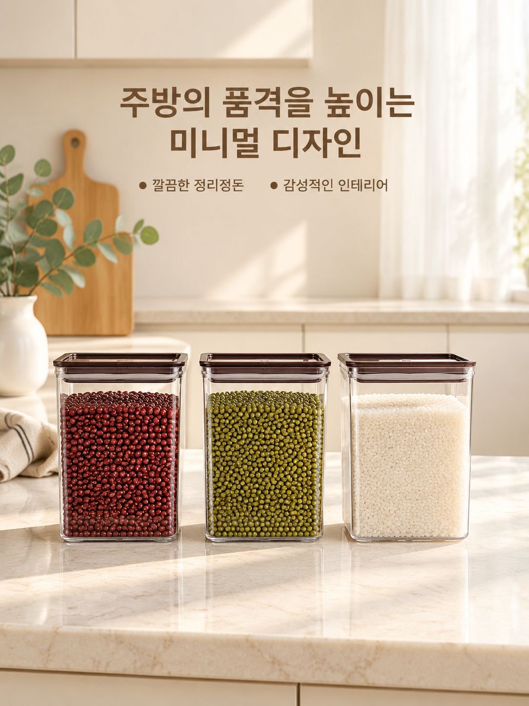 다용도 곡물 저장 용기 - 주방 필수품