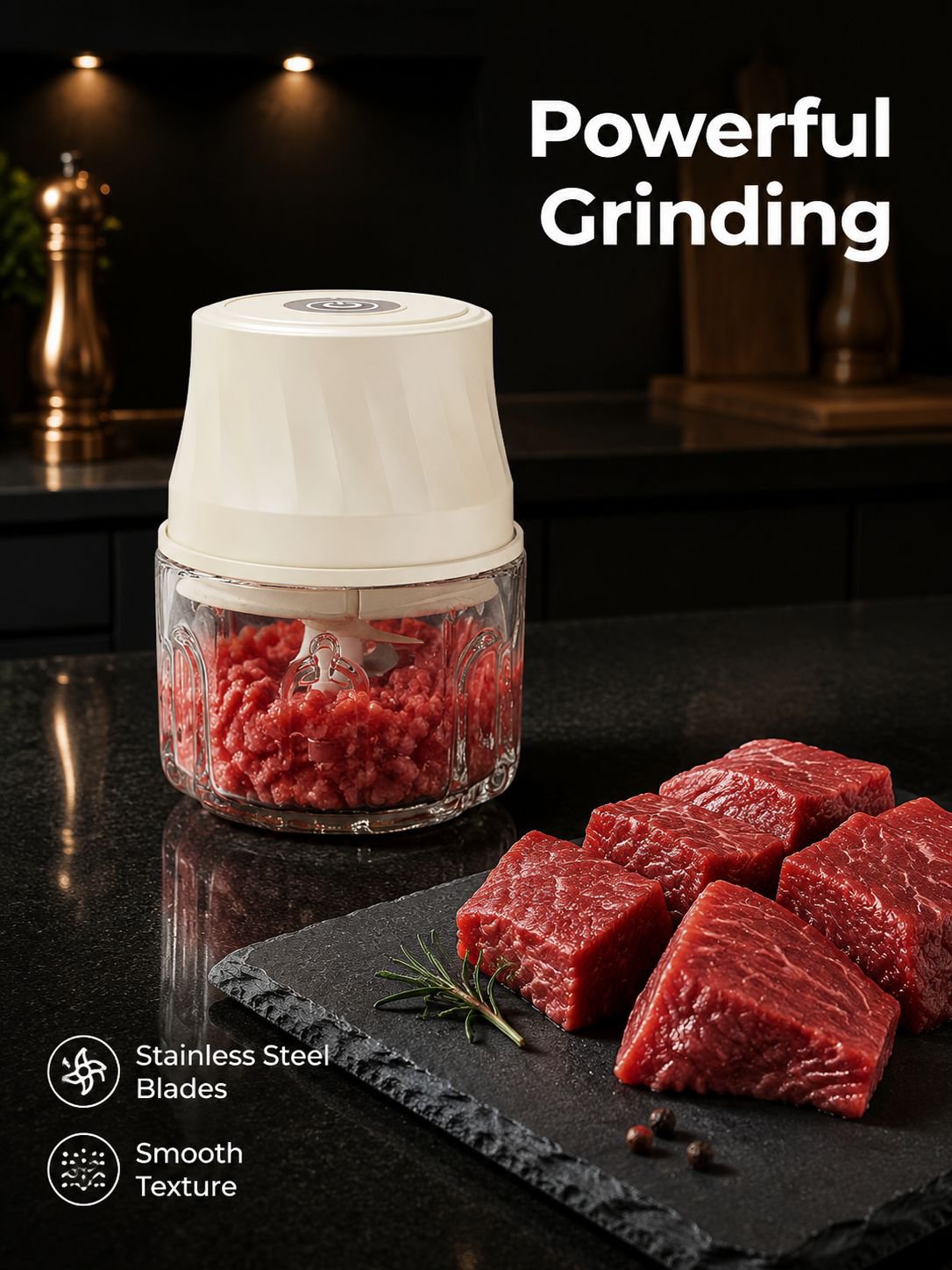 Home Small Cooking Machine Garlic Beater Meat Grinder Electric Kitchen Garlic Puree Garlic Beater