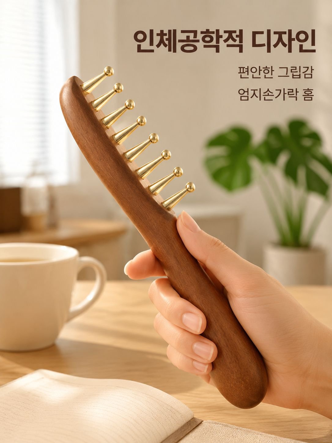 경락 마사지 브러쉬 빗