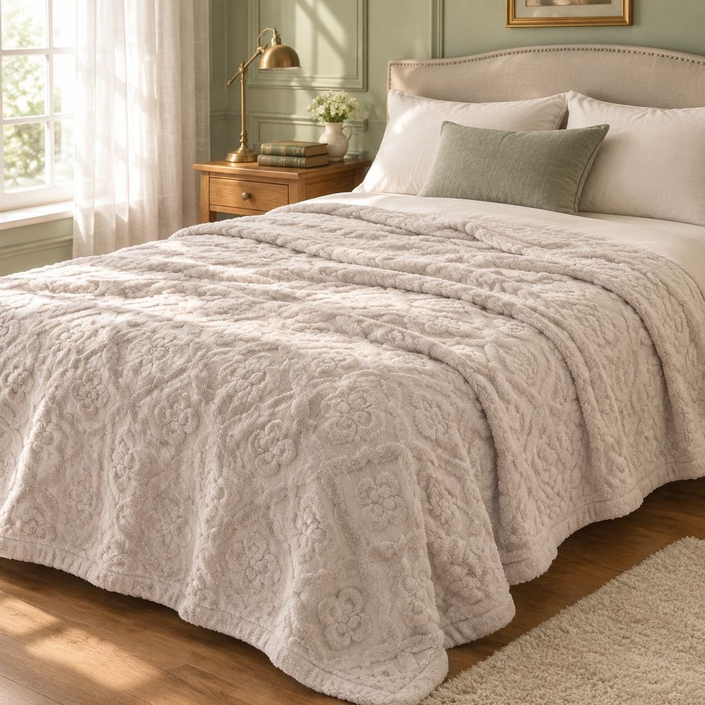 Velvet Thickened Coral Flannel Blanket Jacquard Cover Blanket