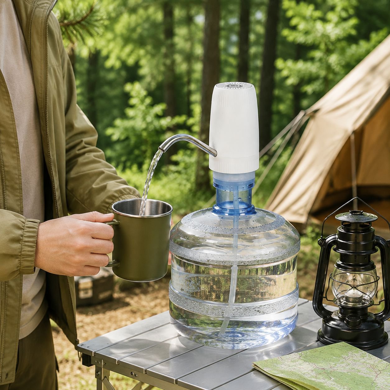 Tragbare elektrische Wasserpumpe für den Hausgebrauch, aufladbar und automatisch