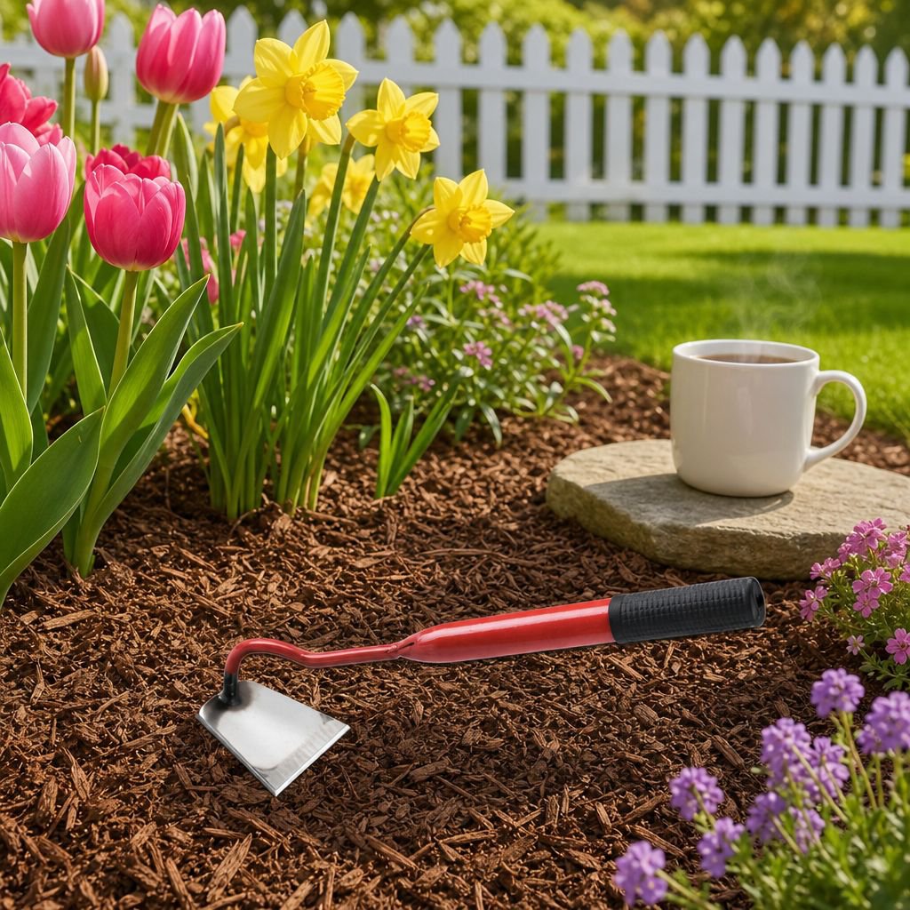 Multi-purpose garden hoe for home gardening