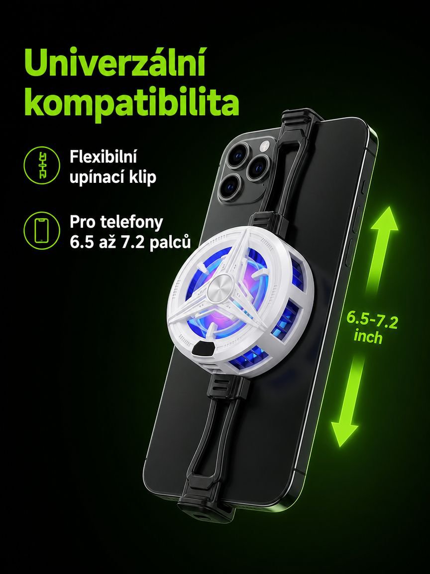 Rychlé a tiché chlazení mobilního telefonu