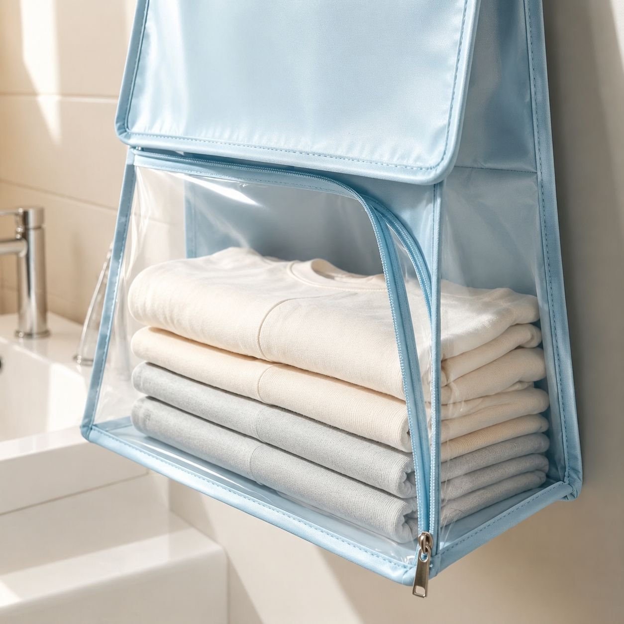 Organizer bag for shower accessories and bath products
