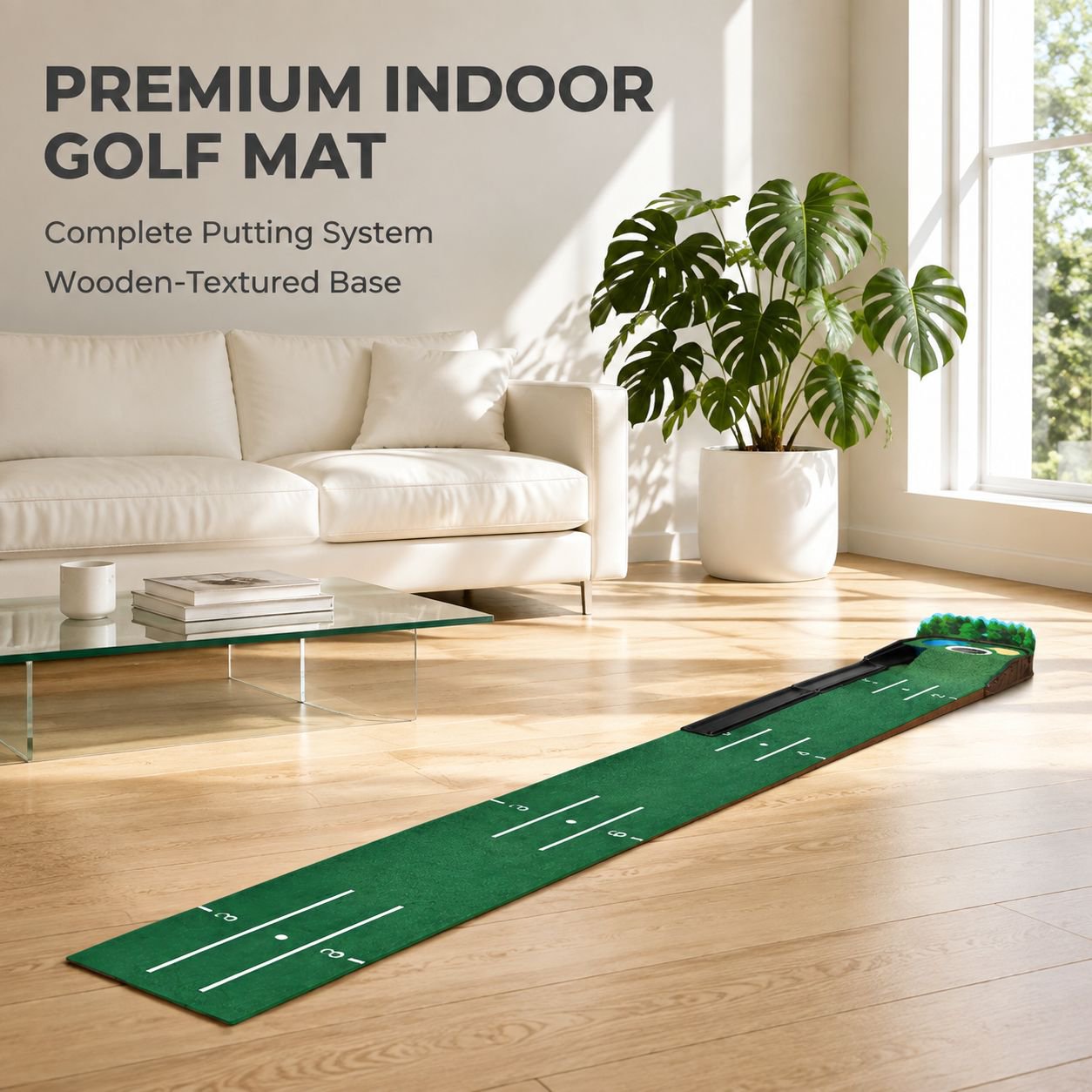 Golf putting practice mat