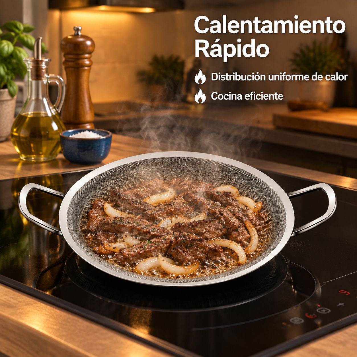 Sartén universal para cocina de inducción