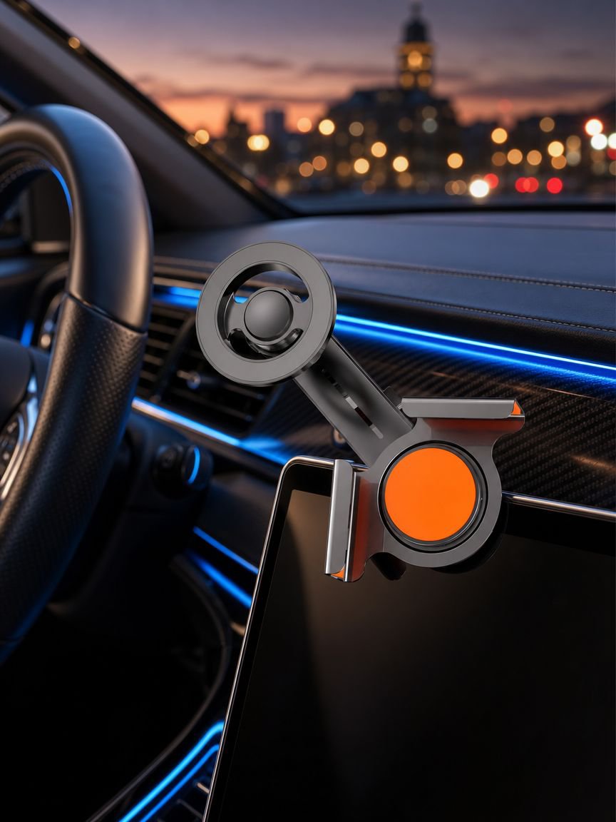 Soporte magnético para coche ideal para navegación y llamadas manos libres