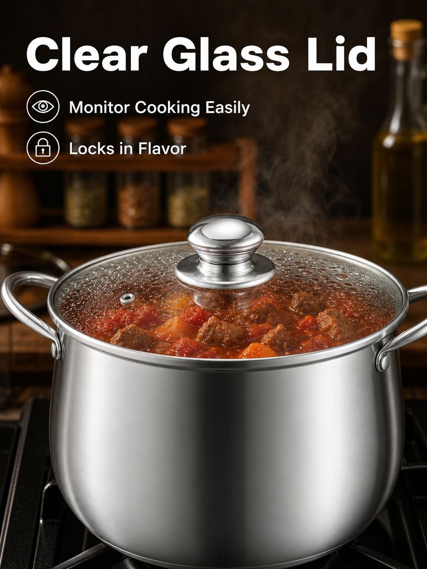 Stainless Steel High Stockpot