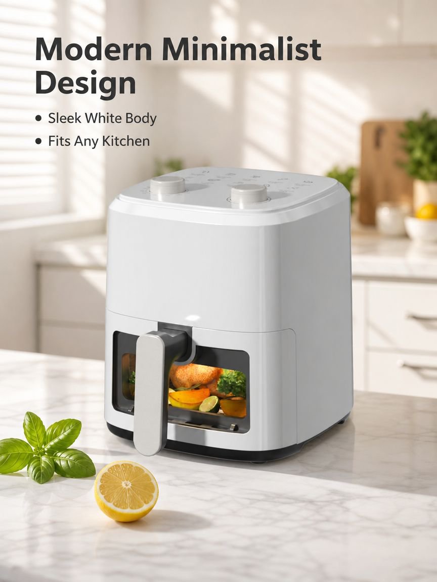 Home Visual Large Capacity Mechanical Air Fryer