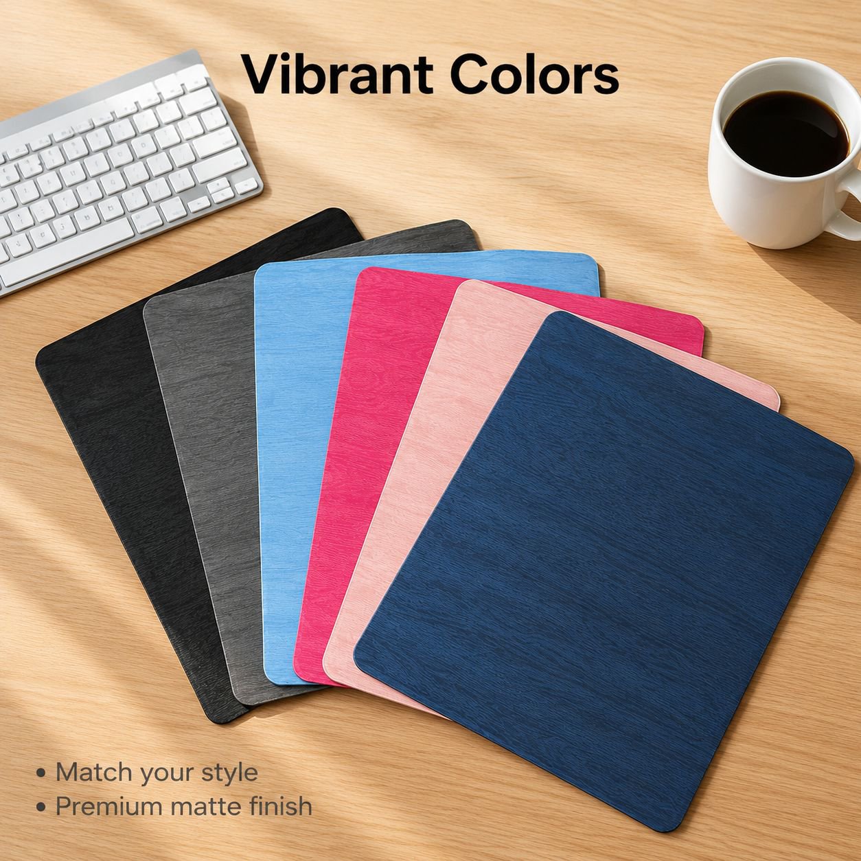 Hard waterproof, stain-resistant and anti-static mouse pad