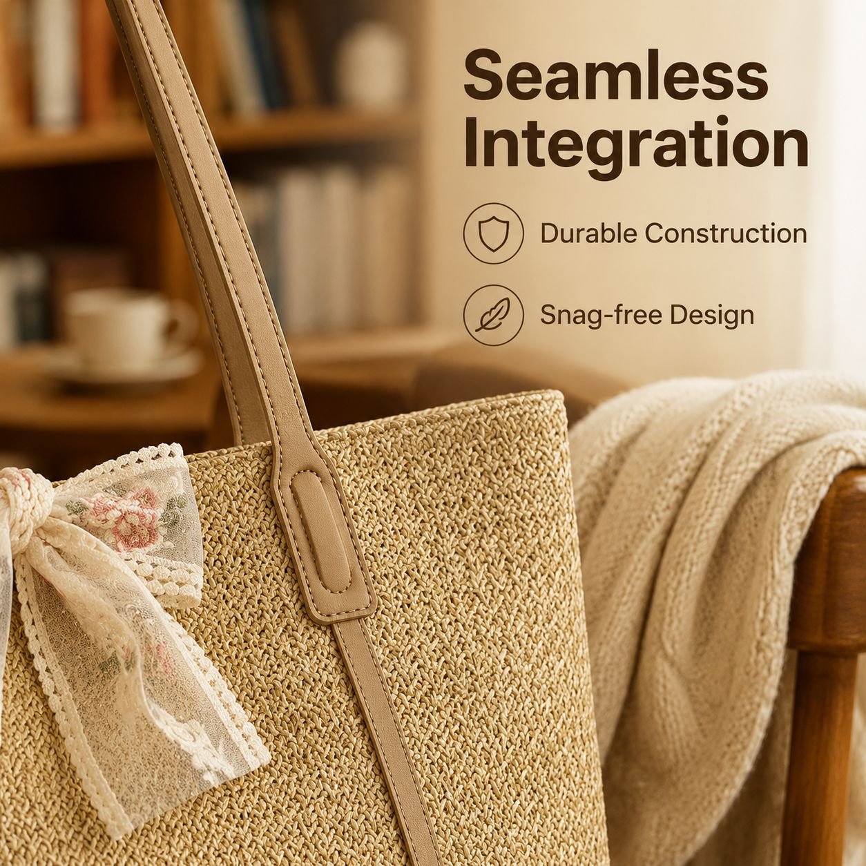New Summer Woven Large Handbag