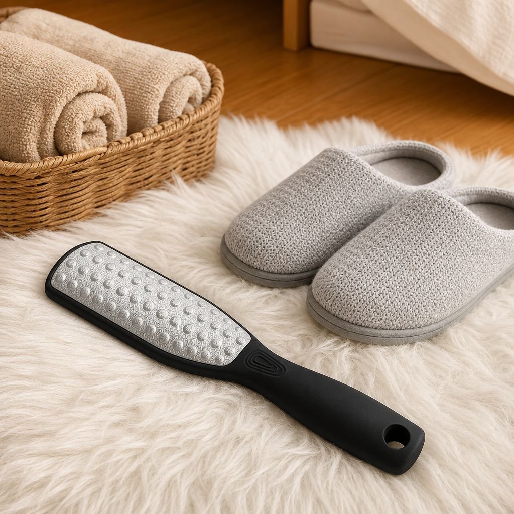 Foot file showing coarse and fine sides
