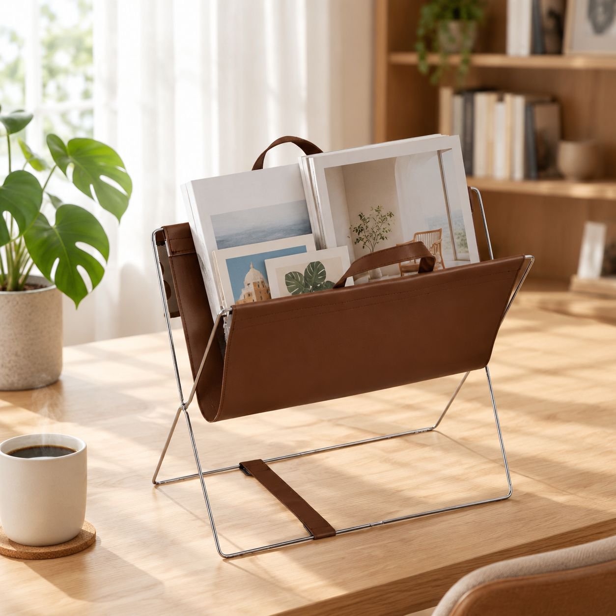 Spacious and sleek storage on a luxury bookshelf
