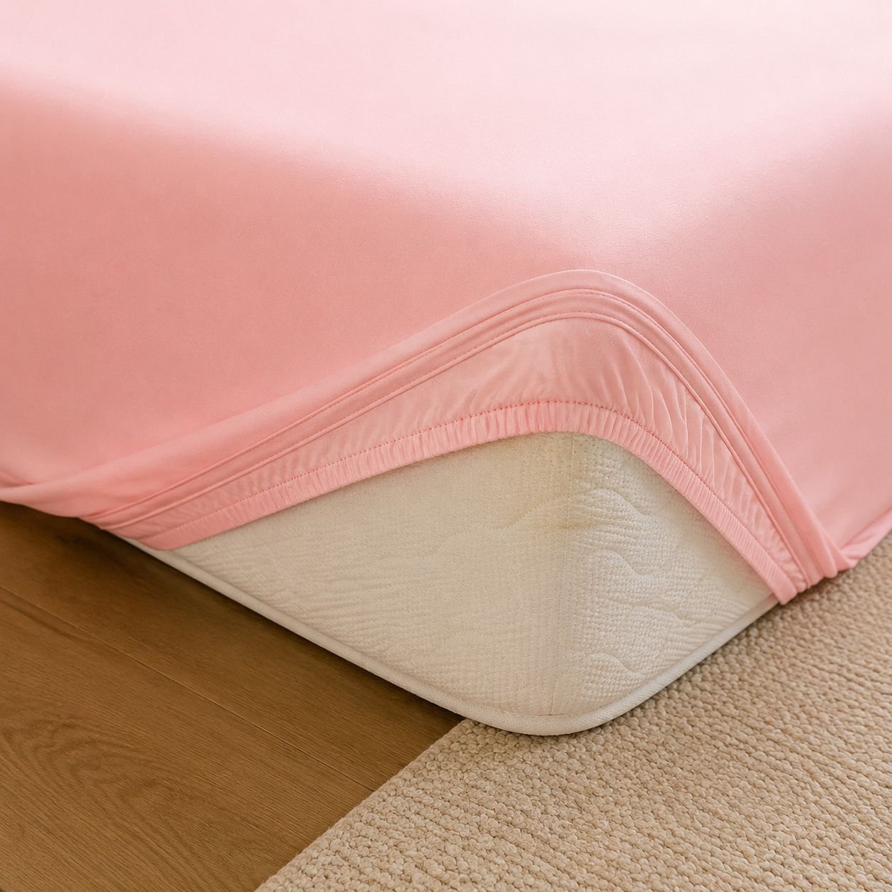 High Color Fastness Solid Color Single Bedspread Unstretchable Household