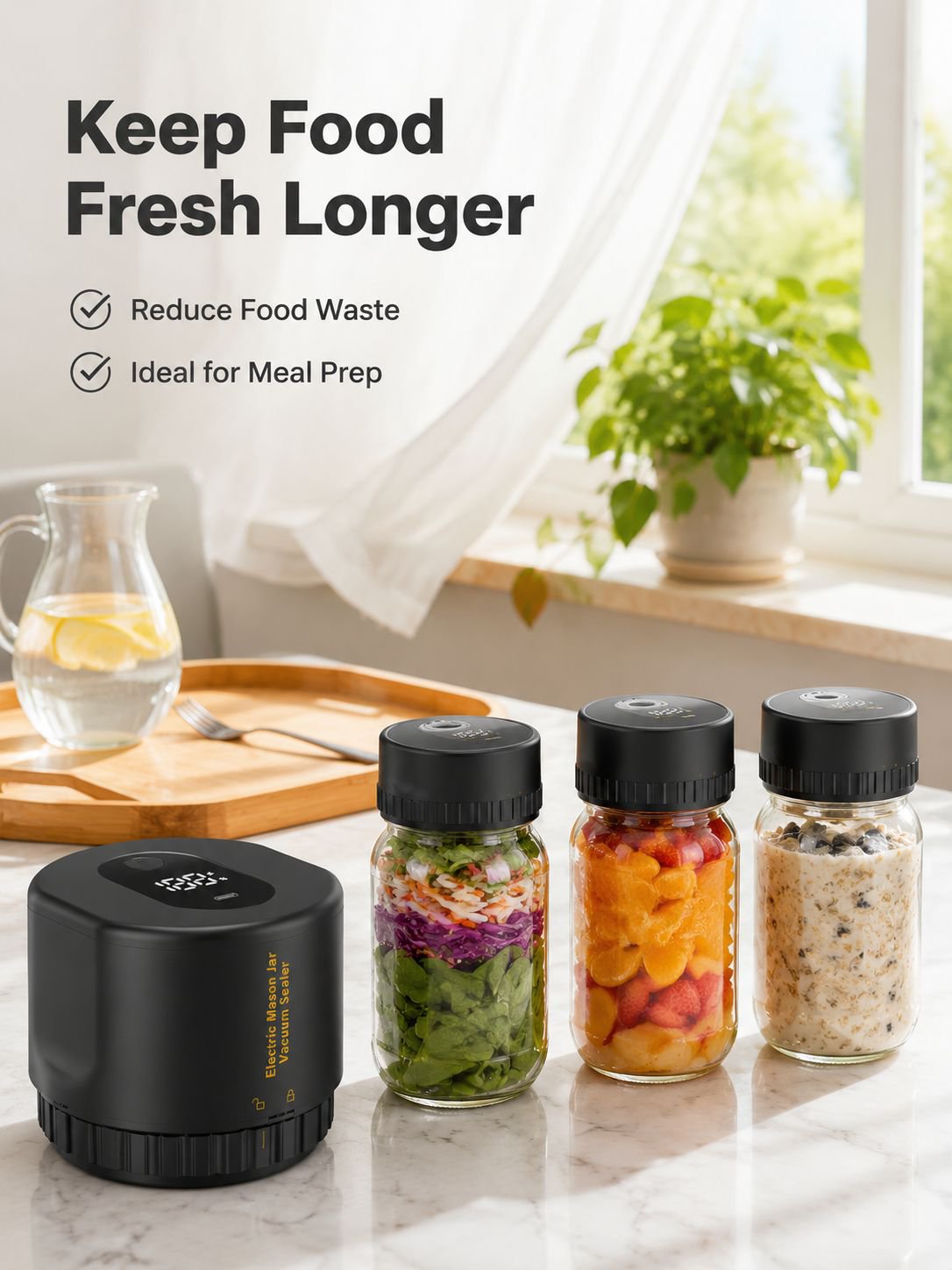 New Mason jar sealing machine, fully automatic small household food preservation machine, vacuum sea