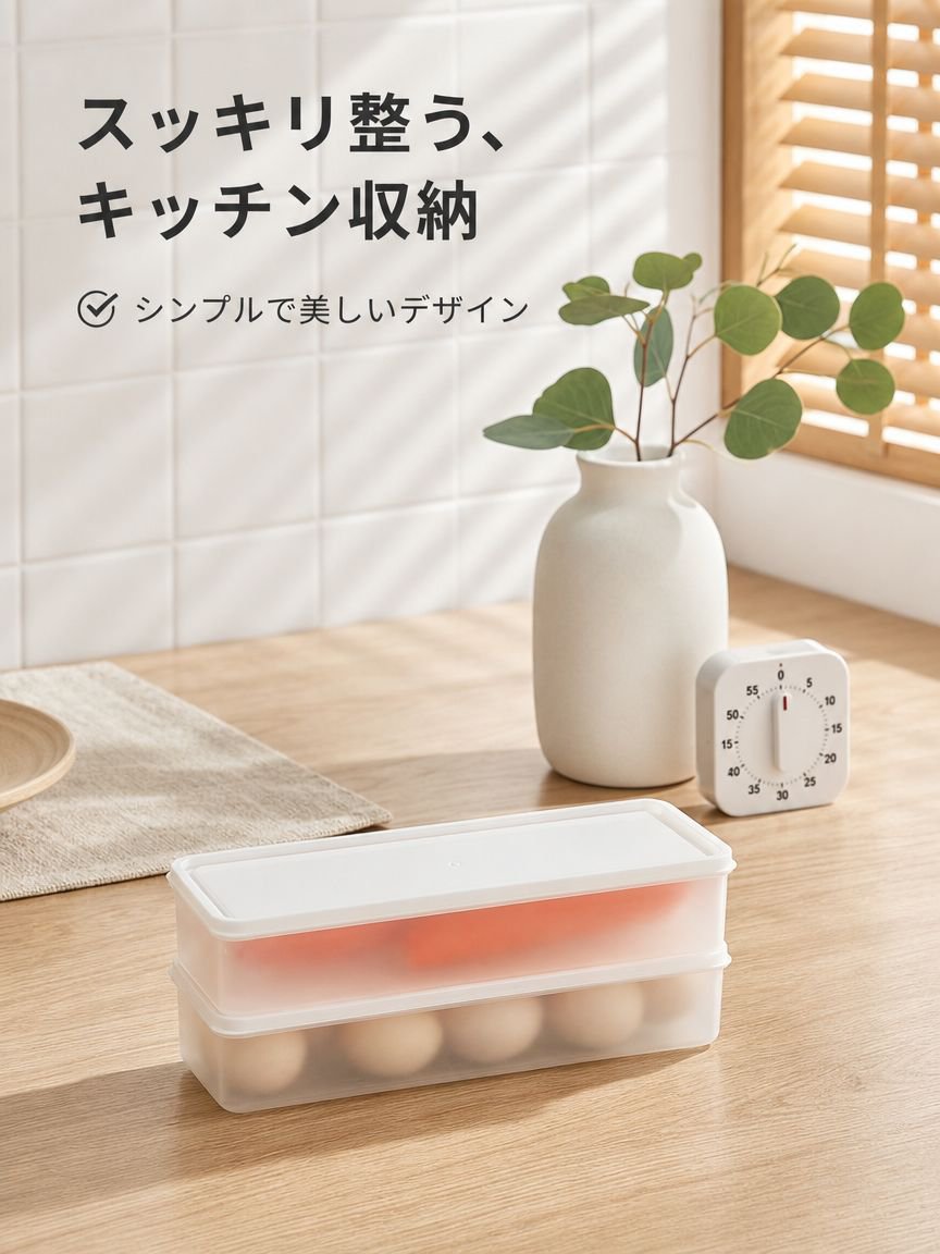 長方形の冷蔵庫用オーガナイザー