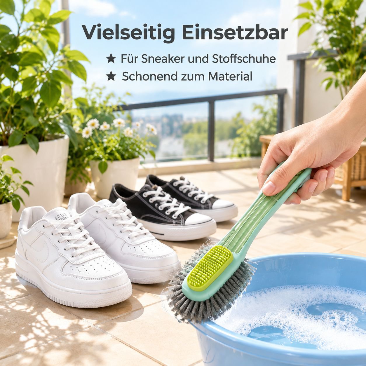Reinigungsbürste für Sneaker, Stiefel und Schuhsohlen