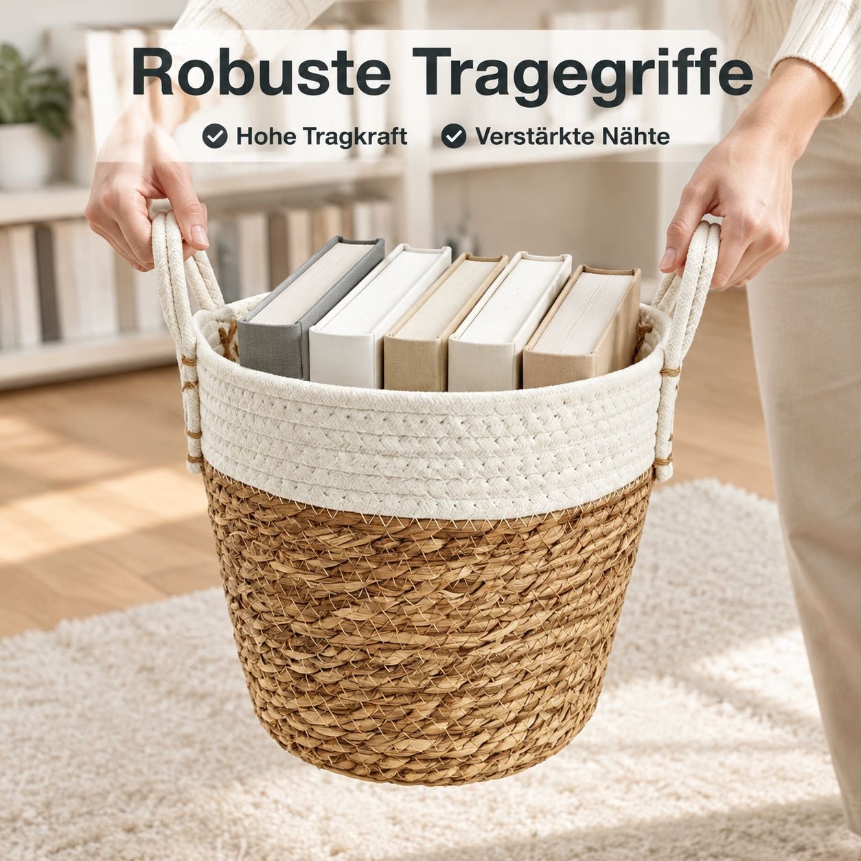 Handgeflochtener Aufbewahrungskorb
