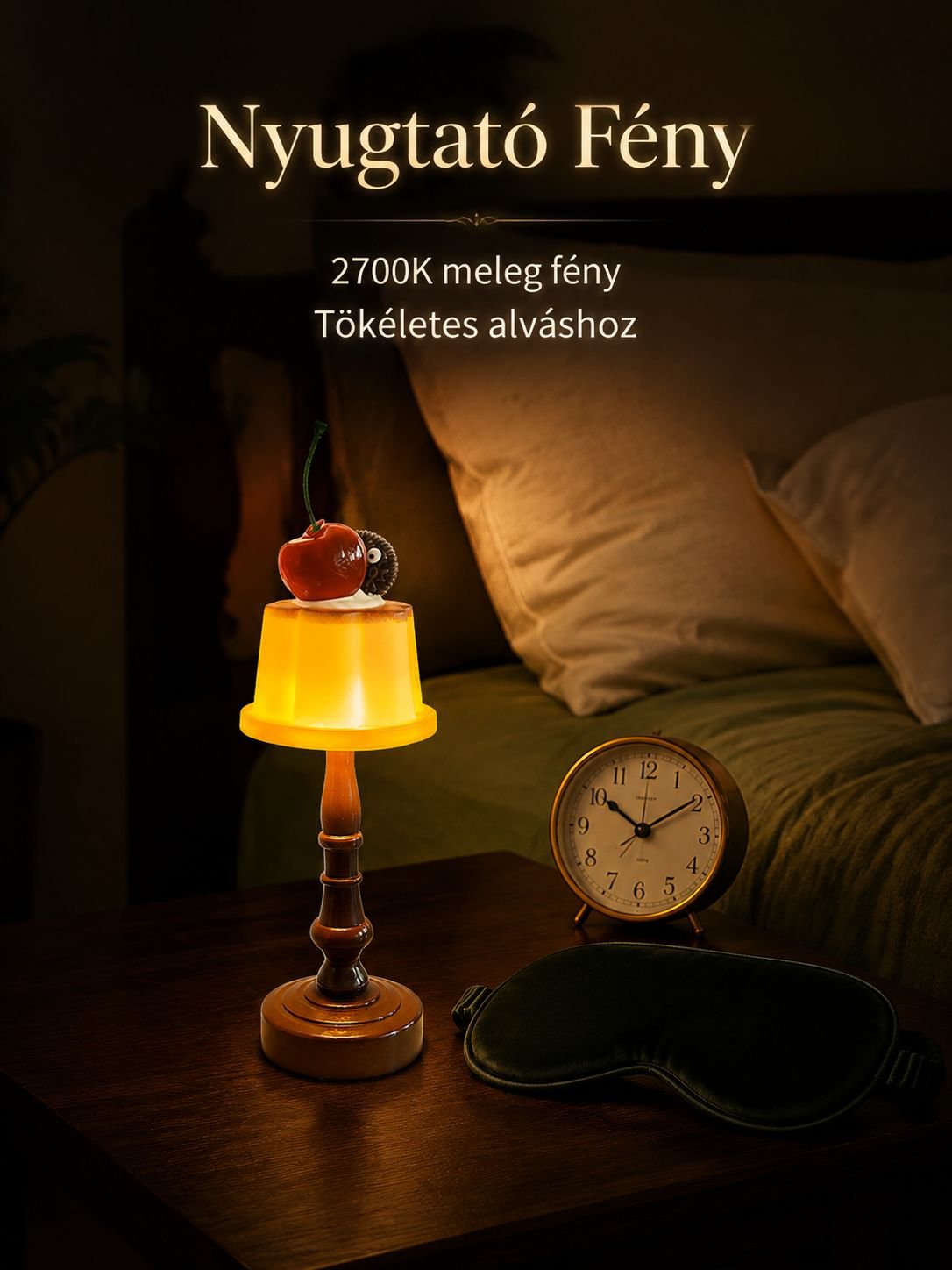 Születésnapi ajándék női éjjeli lámpa, hangulatlámpa, hálószobai alvólámpa, kreatív ajándék