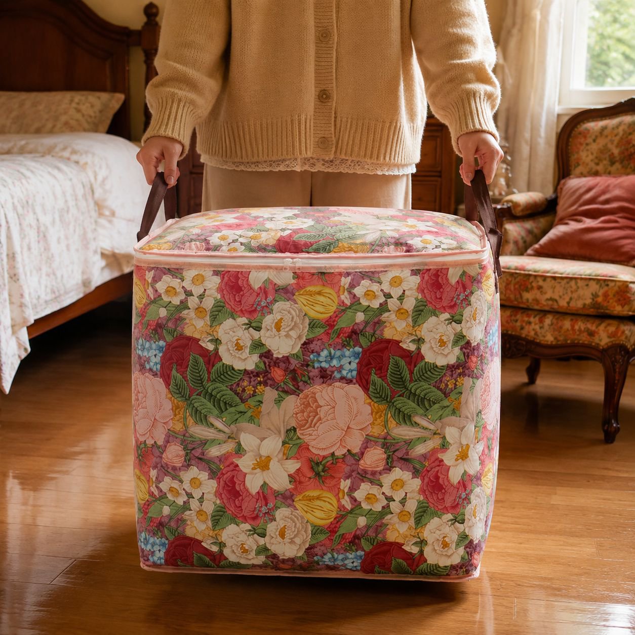 Extra Large Dustproof Flower Organizer Bag