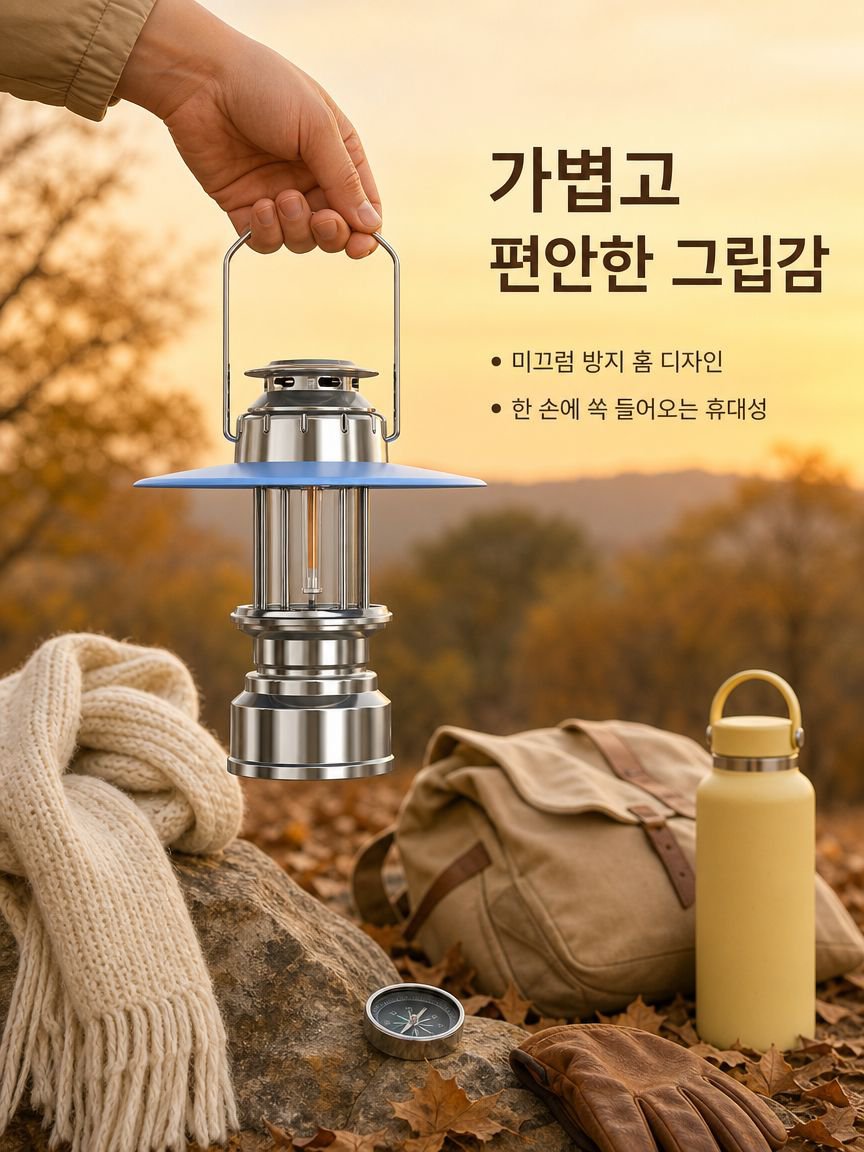 LED 조명이 탑재된 휴대용 램프