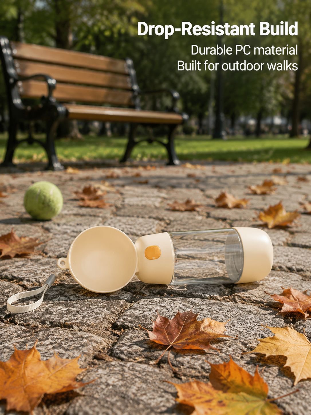 Pet water bottle for hiking and outdoor adventures
