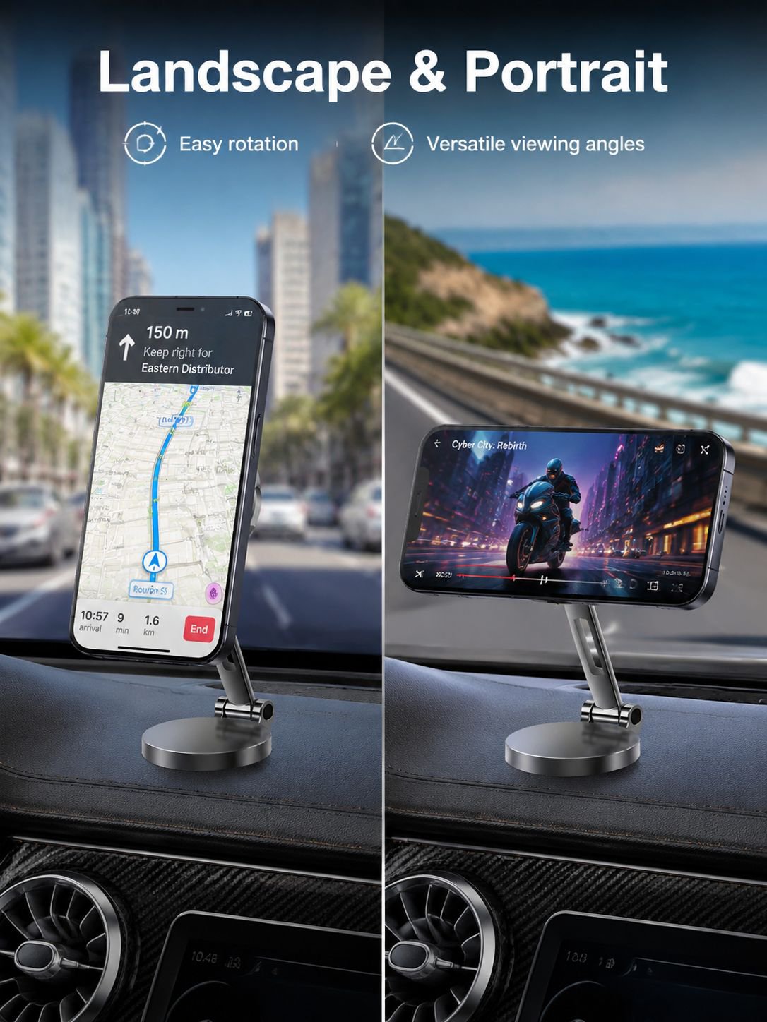 Direct Naked Suction Car Phone Holder for Secure Grip