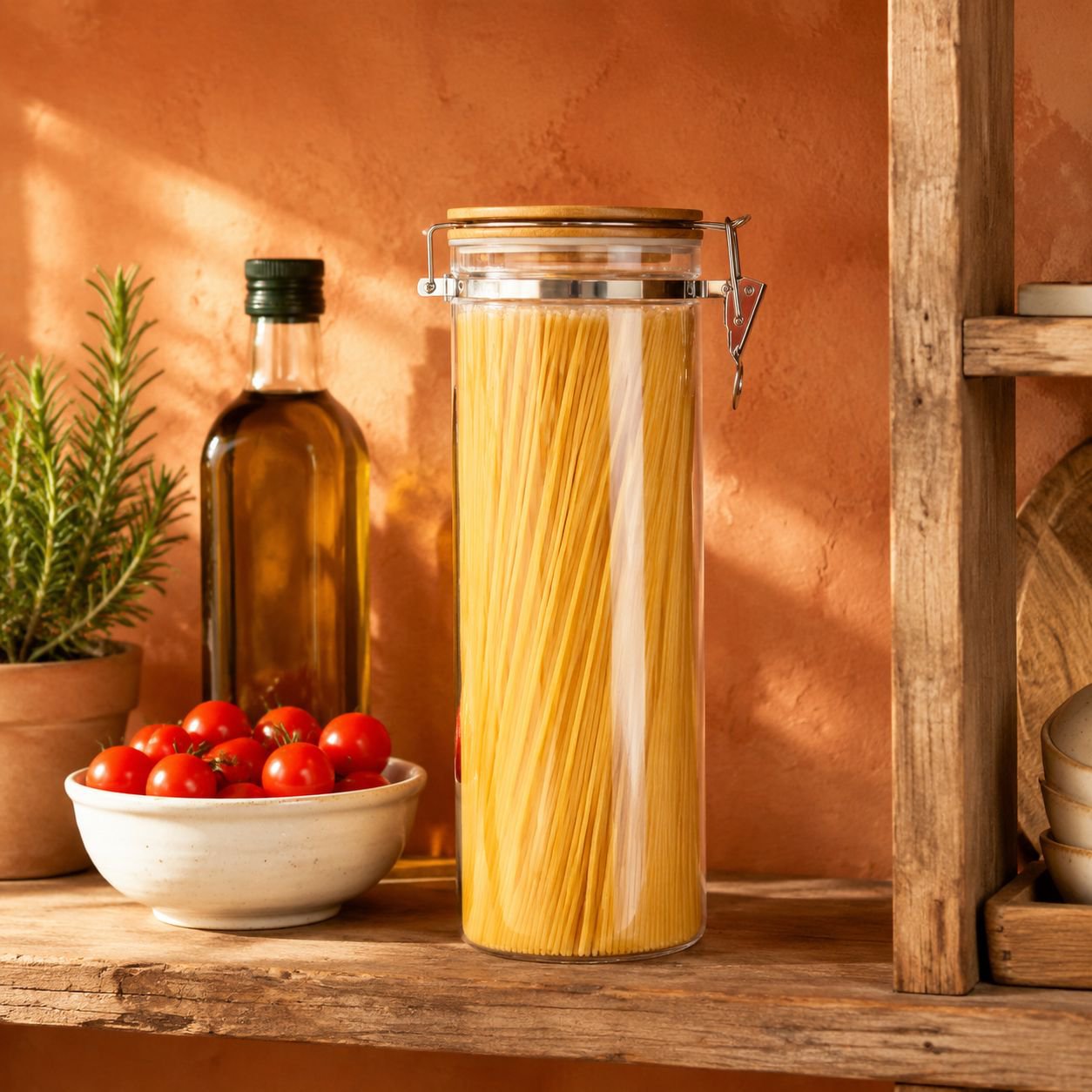 Tarro multifuncional para almacenar granos y cereales