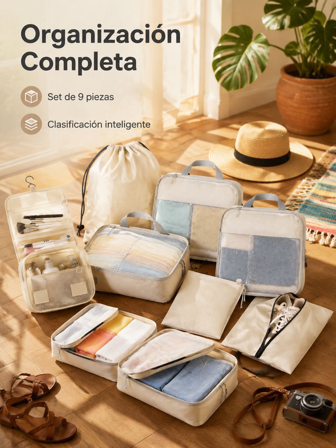 Bolsa de compresión portátil para viaje