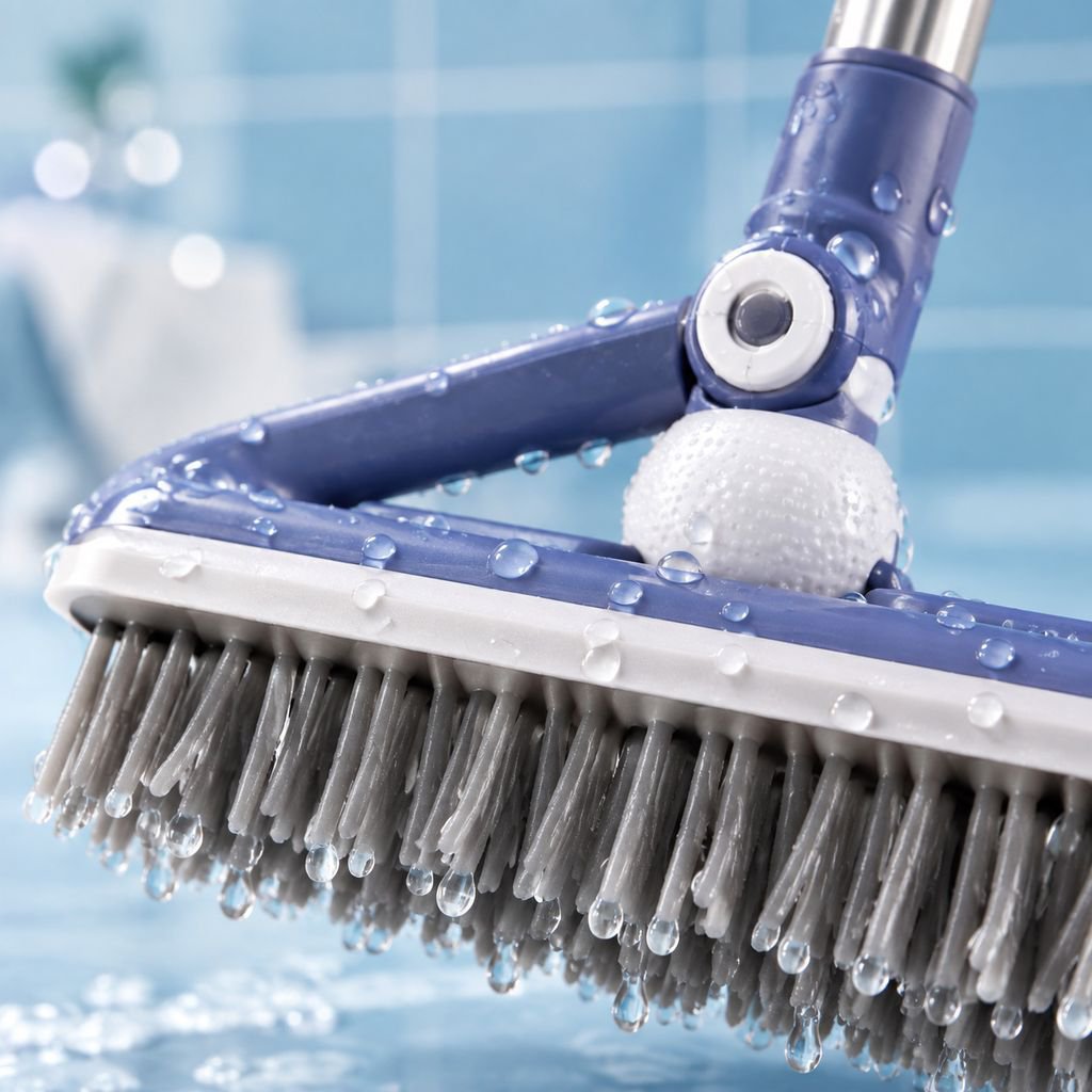 Brosse en silicone 2-en-1 pour nettoyage de sol et WC