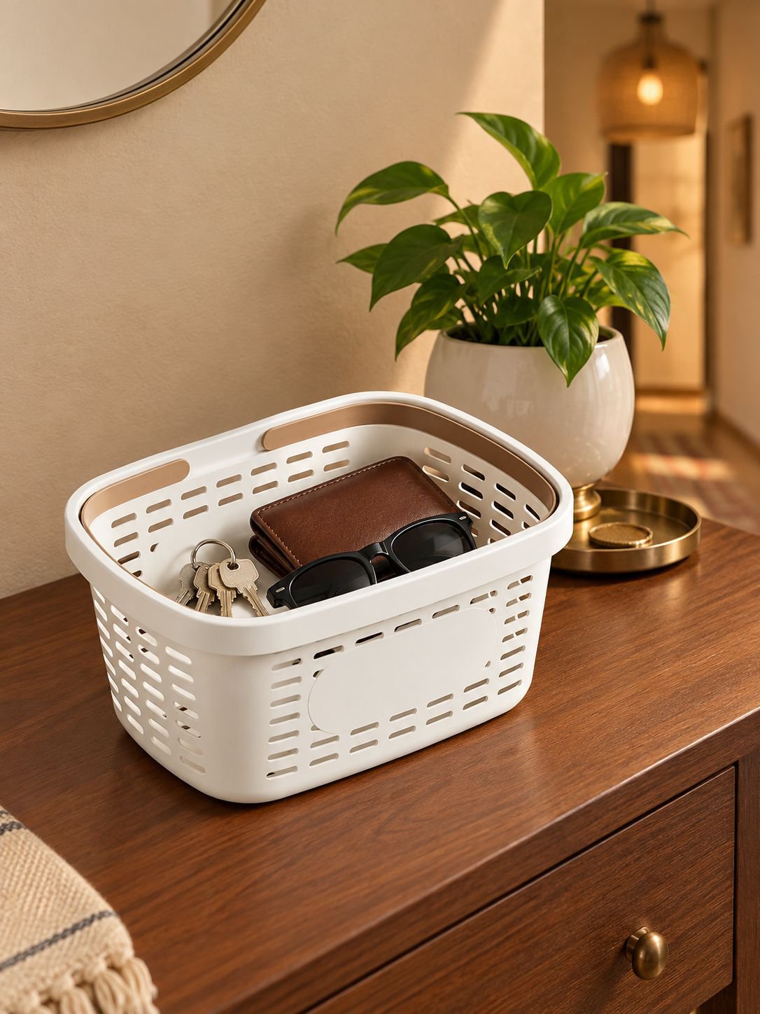 Cesta portátil ligera y duradera