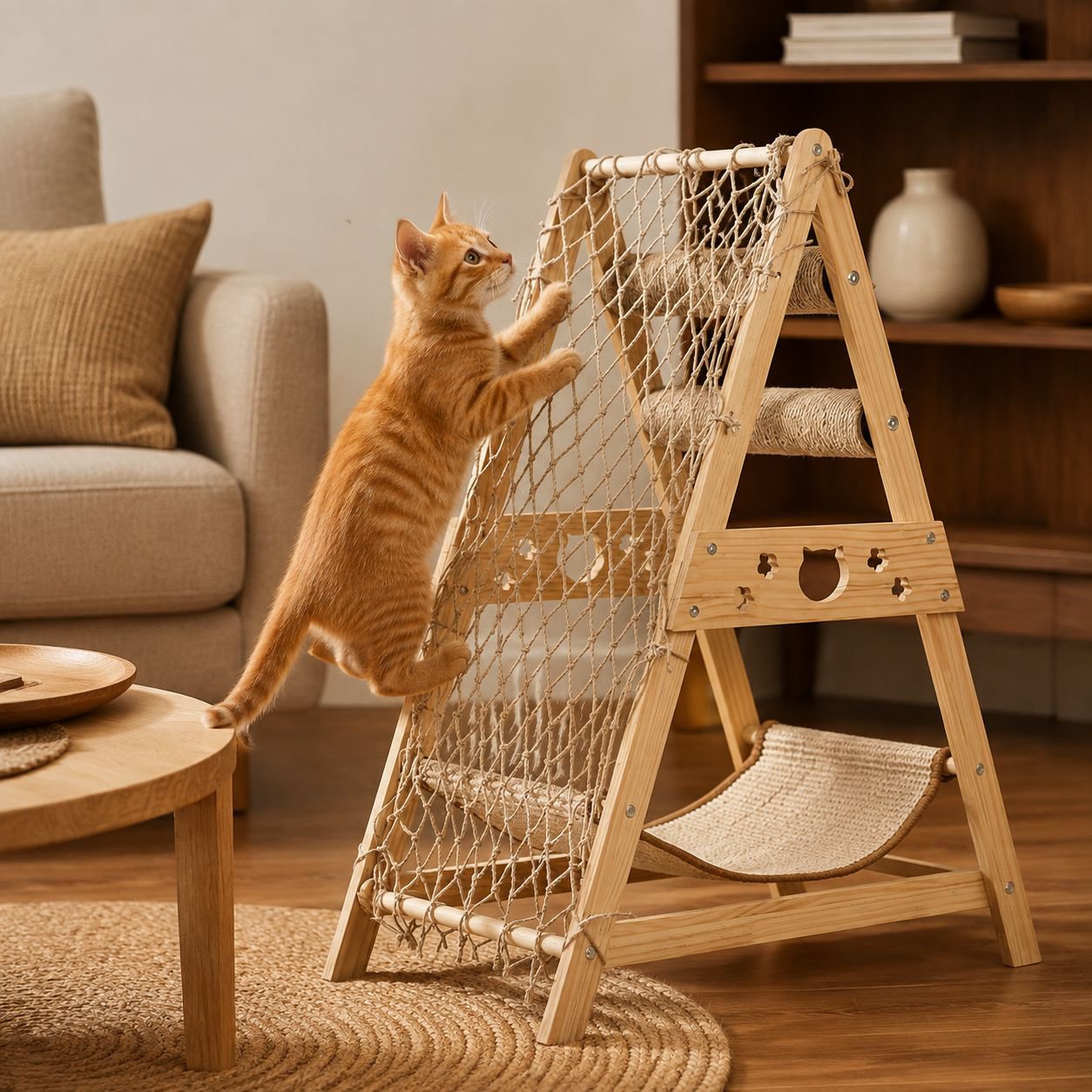 Cat climbing frame wearresistant scratching board