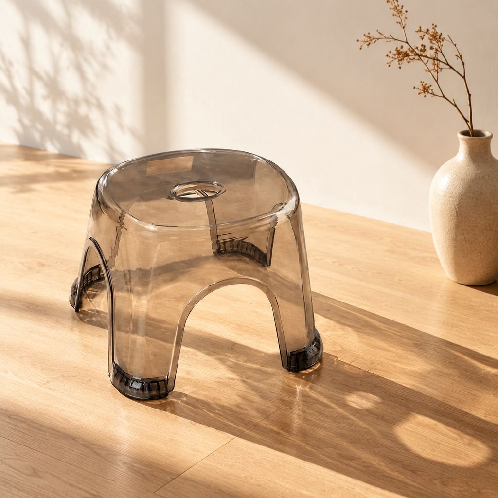 プラスチック製透明スツール